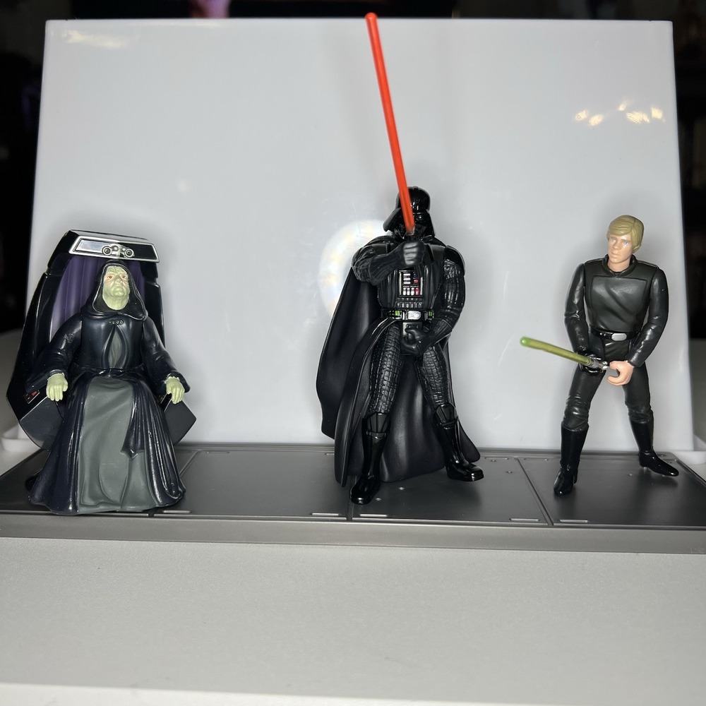 Vintage 1997 Star Wars Power Of The Force Final Jedi Dual Cinema Scenes Set